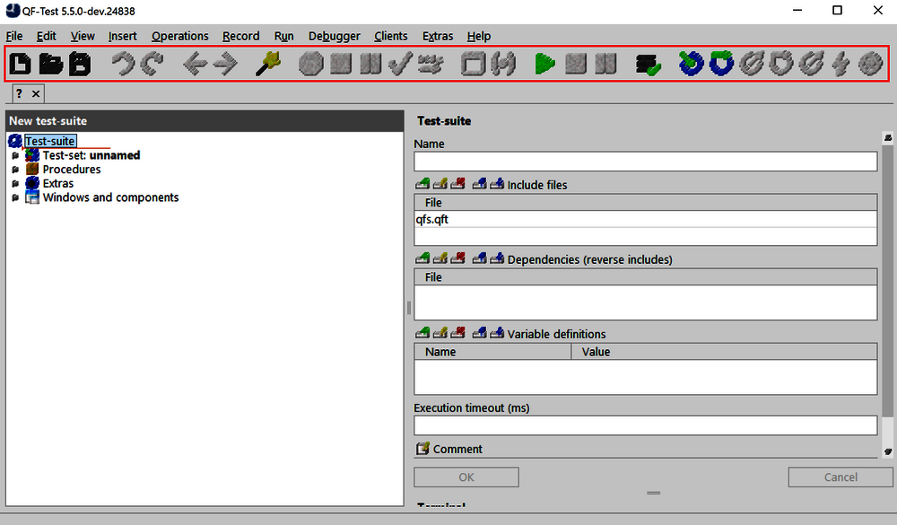 QF-Test Blockchain mode