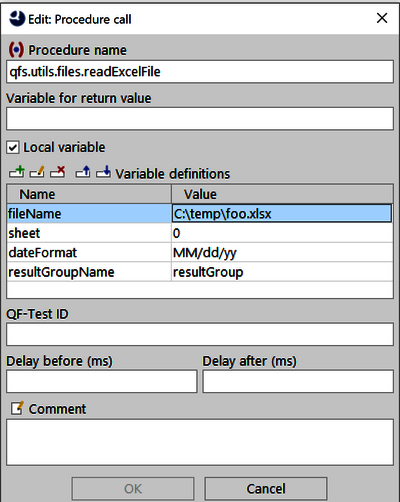 Excel Dateien testen: Prozedurauftruf in QF-Test