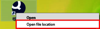 QF-Test "Open file location"