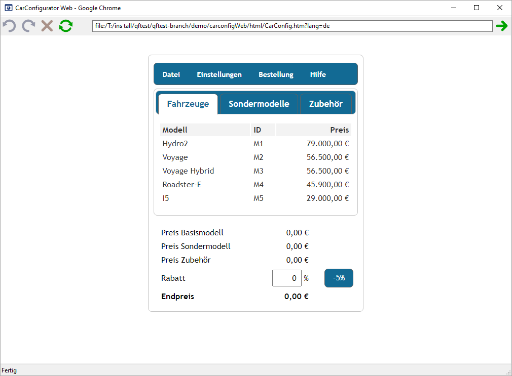 WebCarConfig