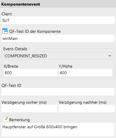 Komponentenevent Attribute