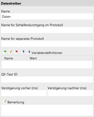 'Datentreiber'-Attribute