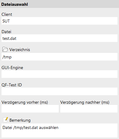Dateiauswahl Attribute