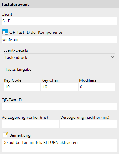 Tastaturevent Attribute