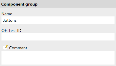 Component group attributes
