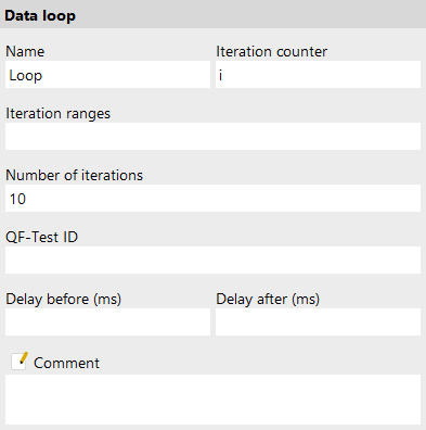'Data loop' attributes