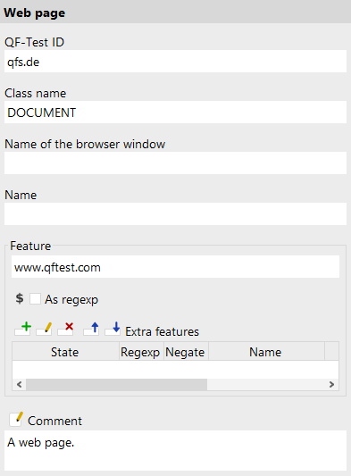Web page attributes