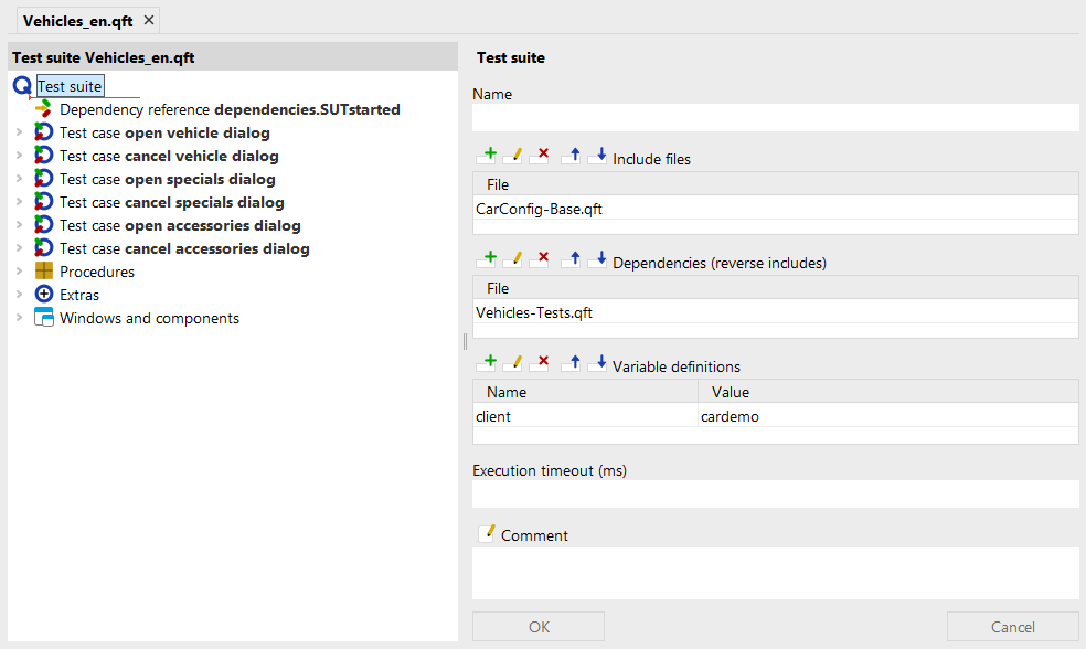 Screenshot of QF-Test