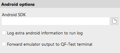 Options for Android