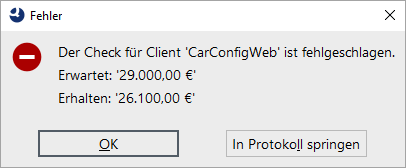 Fehlermeldung