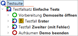 Testlauf starten
