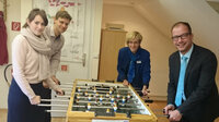 Visit of the Mayor and Director of Economic Affairs of Geretsried at QFS