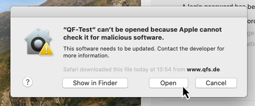 macOS Catalina 10.15 allow Open Dialog macOS Catalina 10.15 allow Open Dialog