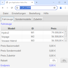 Screenshot JavaFX mit QF-Test und JPRO testen