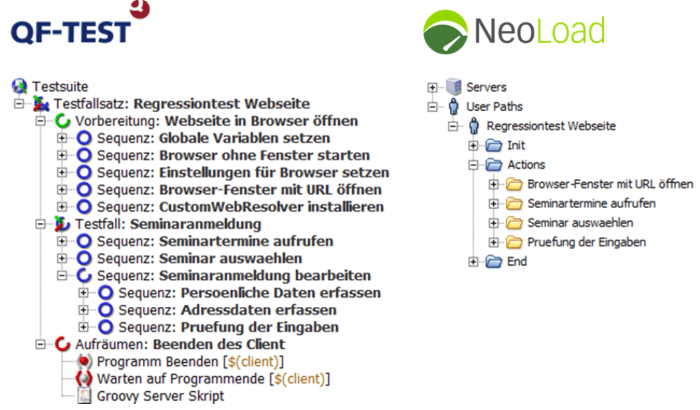 Importer QF-Test dans NeoLoad