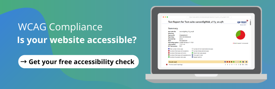 Free Web Accessibility Check with QF-Test