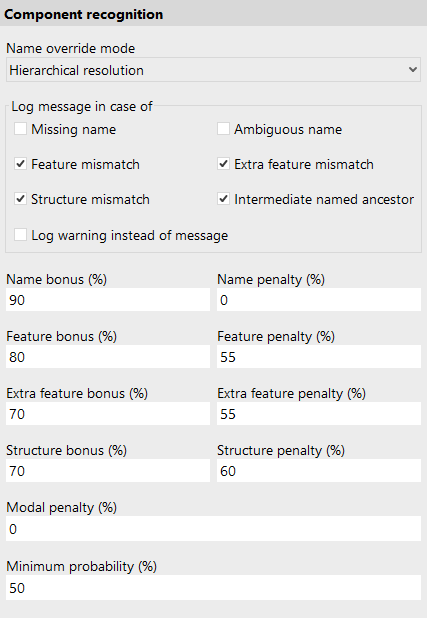 Component recognition