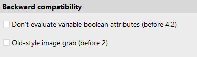 Options for replay backward compatibility