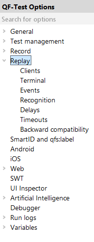 replay options